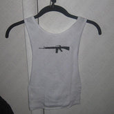 Bxoxo Streetwear hip hop rock women's tank top punk aesthetic chic geometric print gothic emo girls Y2K vintage harajuku baby t-shirt